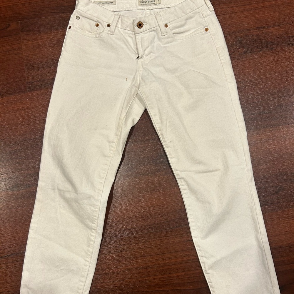 Lucky Brand White Denim Jeans